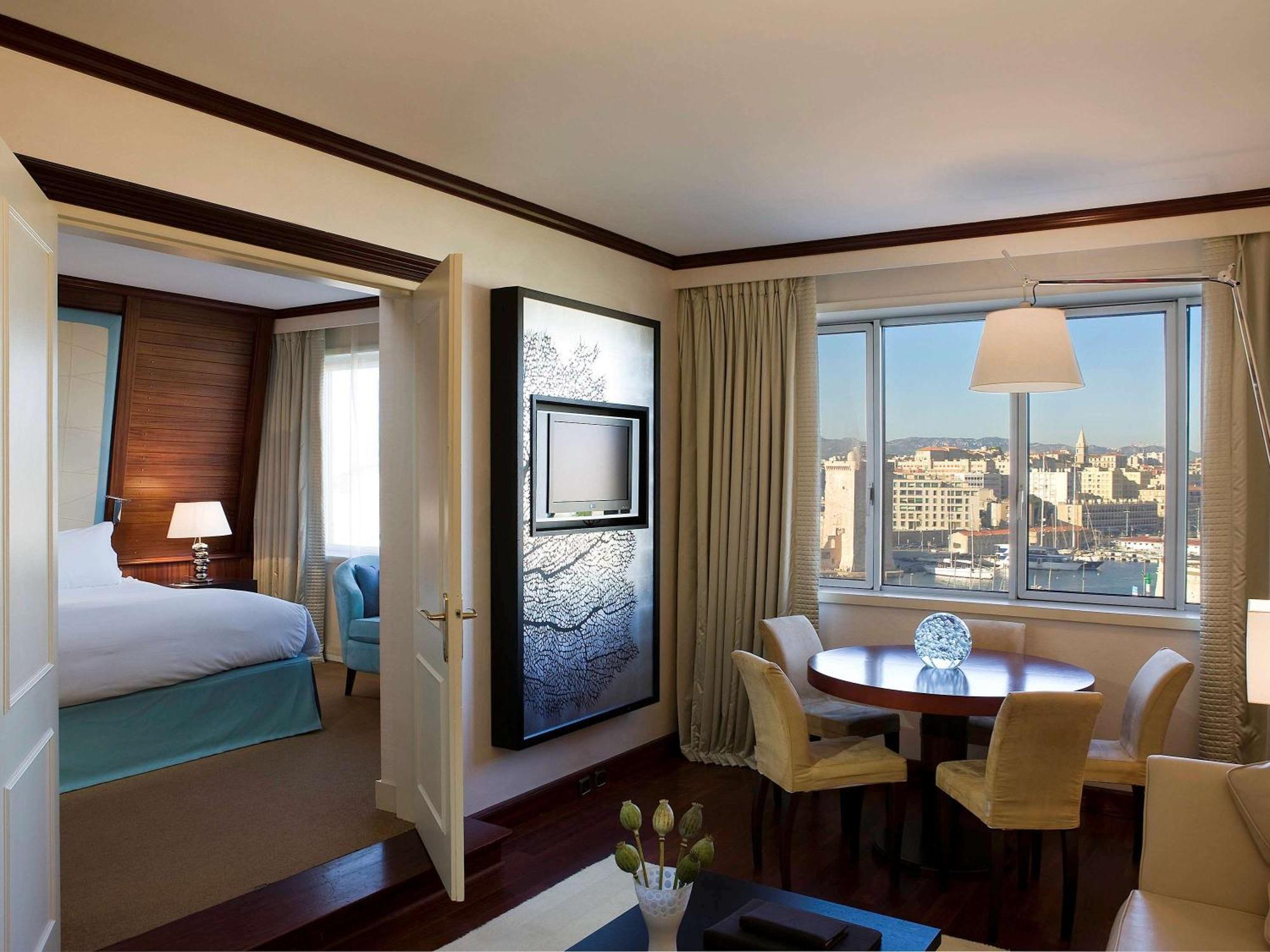 Opera King Suite with Old Port View and Lounge Area - Top Floor and Spa/Gym Access